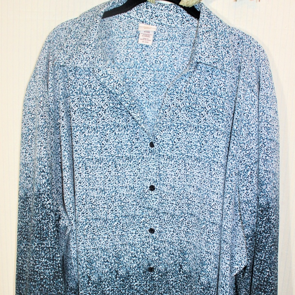 COVINGTON WOMAN Splatter Print Top-SZ 24-26W